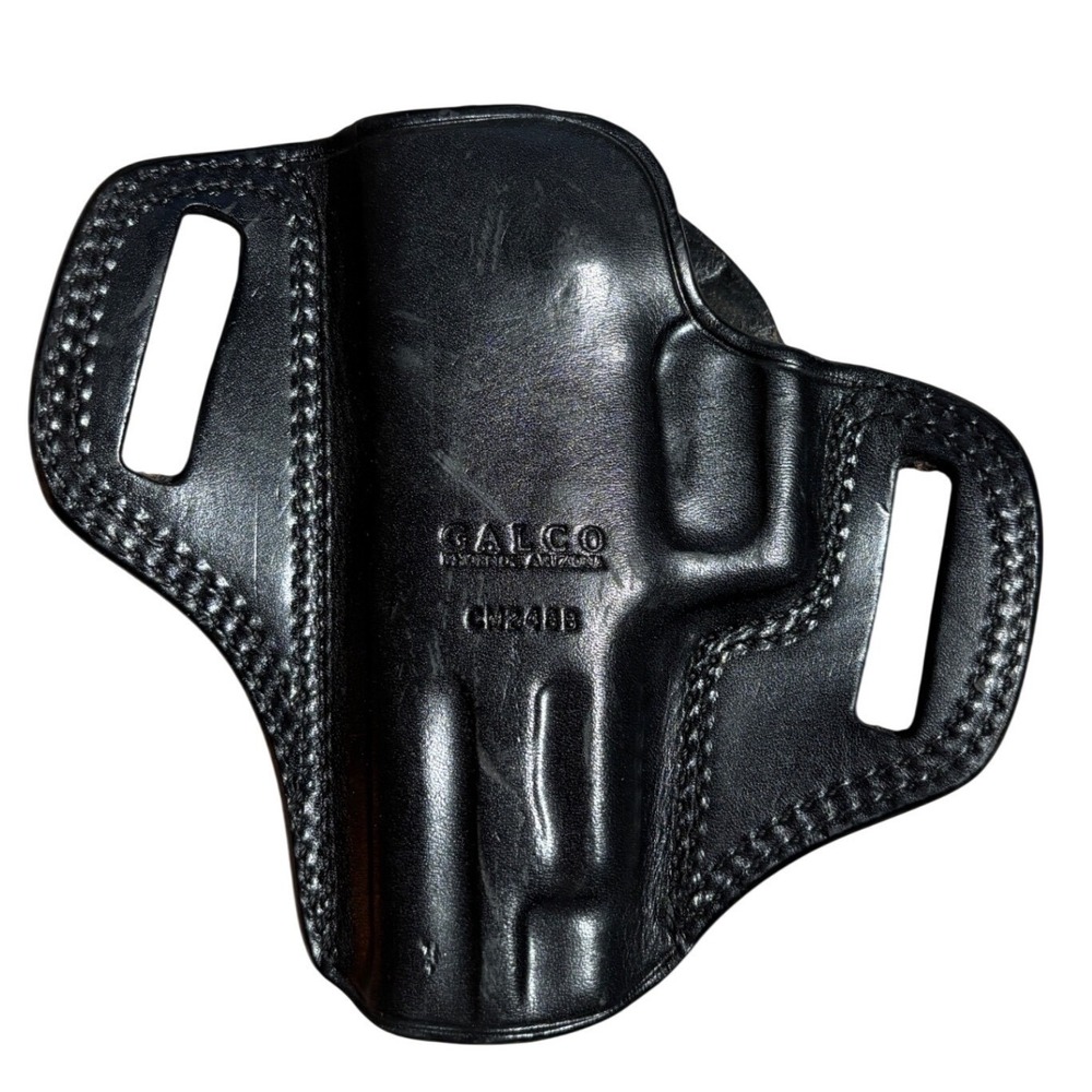 Galco Combat Master CM248B Black Leather OWB Holster Right Hand Carry